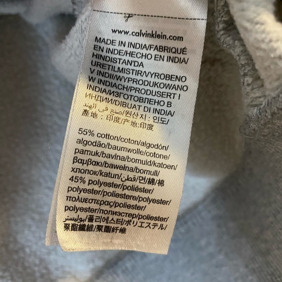Calvin Klein Jeans Y2K Gray women’s Hoodie size small cotton blend - Picture 6 of 10
